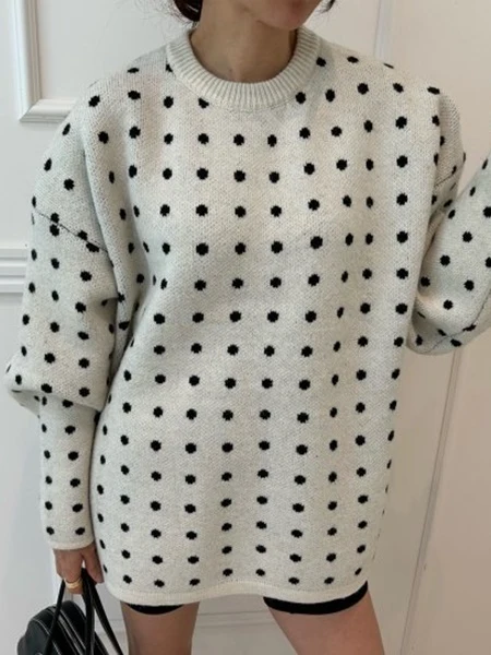 Dot Knit Sweater