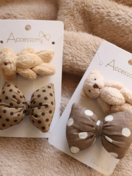 Teddy Dot Hairpin