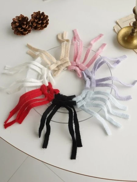 Knit Long Ribbon Hairpin