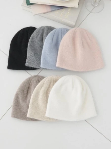 Pastel Angora Beanie