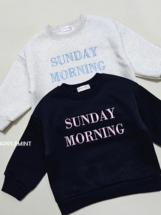 Sunday Embroidery Sweatshirts