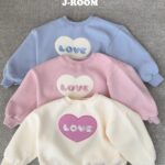 Heart Embroidery Sweatshirts