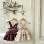 Smocked Frill Suspender Skirt