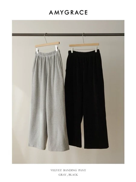 Velvet Banding Pants