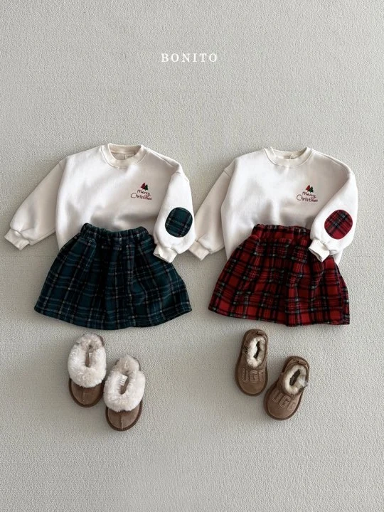 Christmas Patch Skirt Set