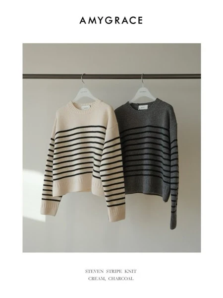 Steven Stripe Knit Sweater