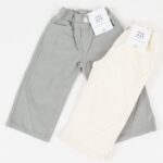 Triangle Peach Wide Cotton Pants