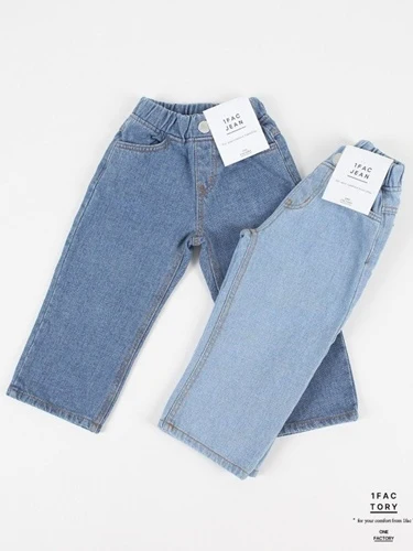 Blue Peach Wide Denim