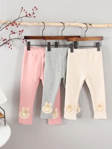 Crown Rabbit Fleece Leggings