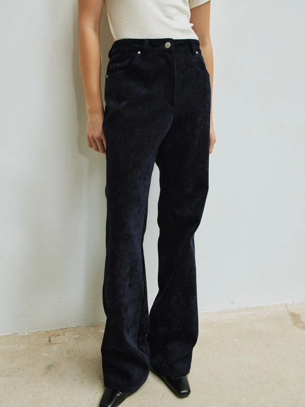 Bella Corduroy Velvet Basic Pants