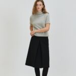 Pleated Midi Skirt