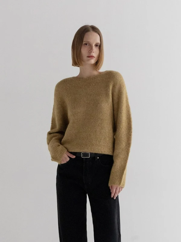 Wholegarment Volume Round Sweater