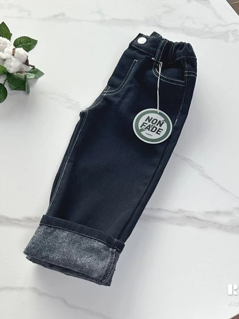 Fleece Non-fade Jeans