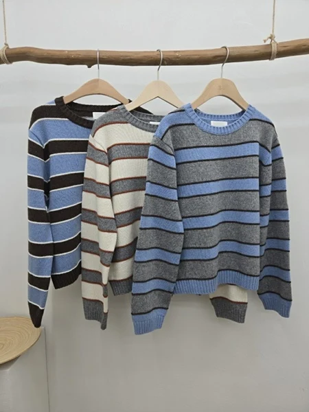 Combo Stripe Knit Sweater