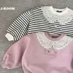 Frill Embroidery Sweatshirts