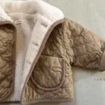 Shearling Collar Flower Padding Jacket