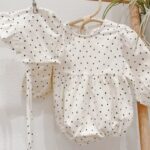 Fleece Frill Dot Suit Set