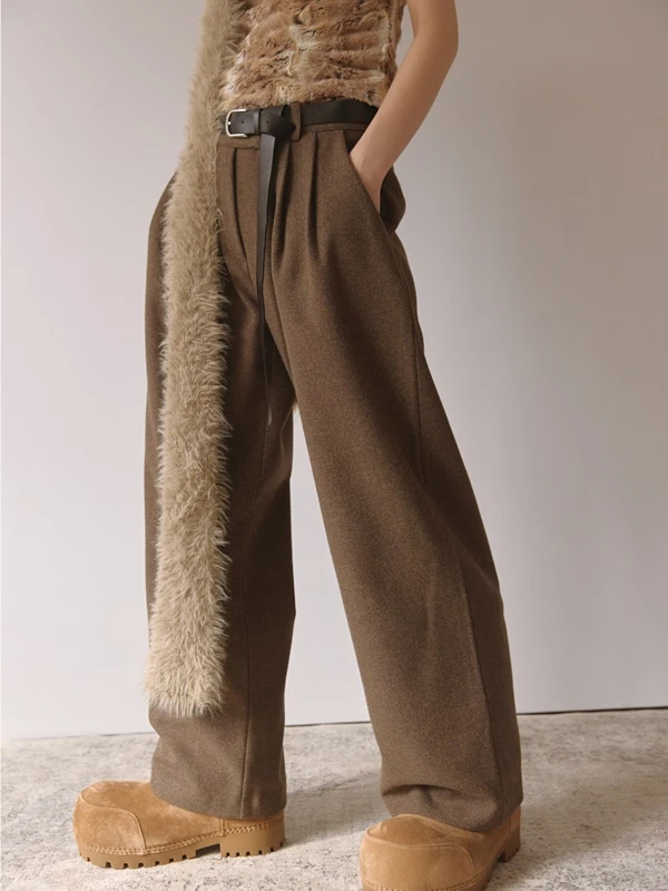 Wool Maxi Slacks