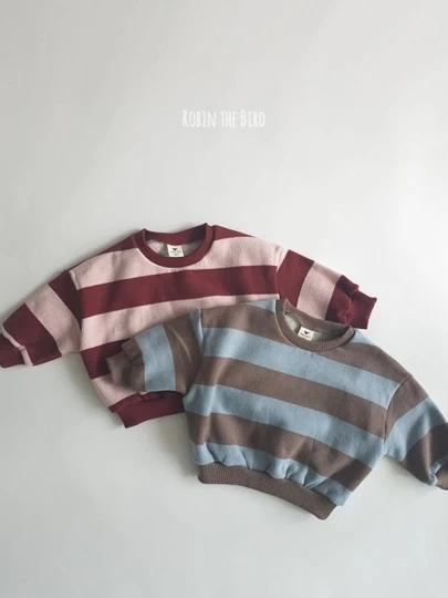 Big Stripe Fleece Sweatshirts