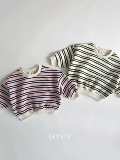 Stripe Fleece Sweatshirts