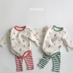 Christmas Body Suit Top Bottom Set