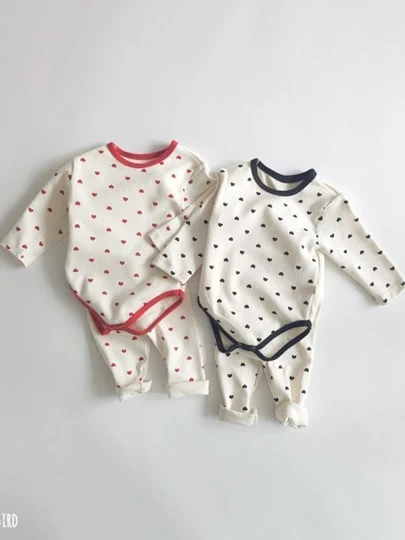 Heart Fleece Body Suit