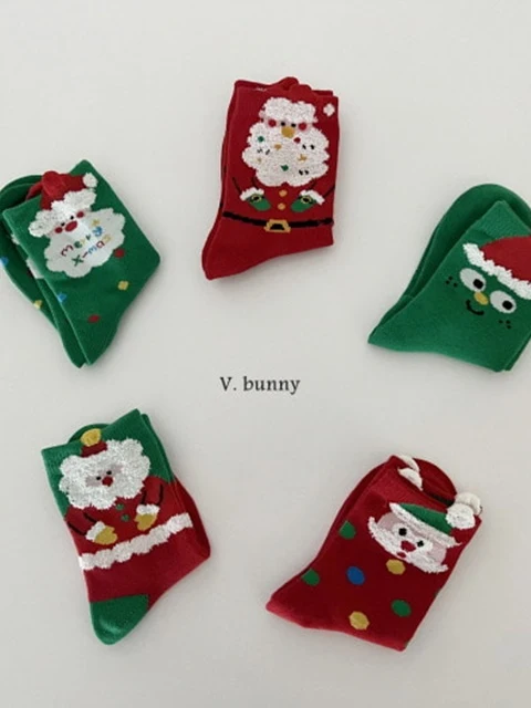 Three Santa Socks Set