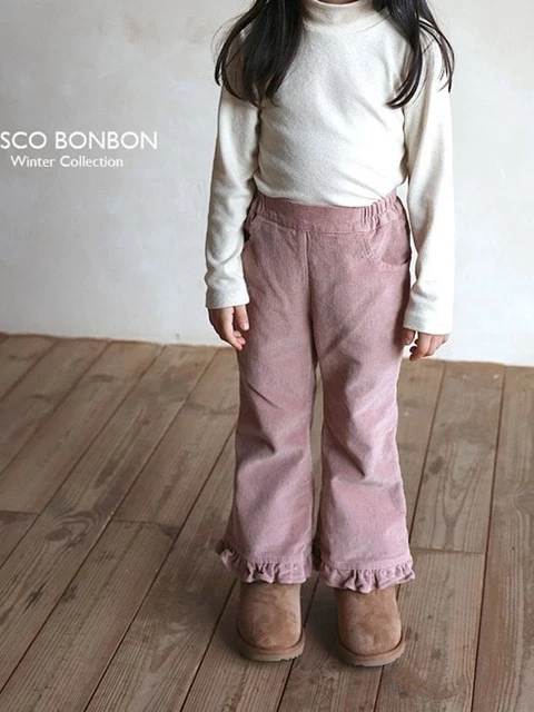 Span Corduroy Frill Pants