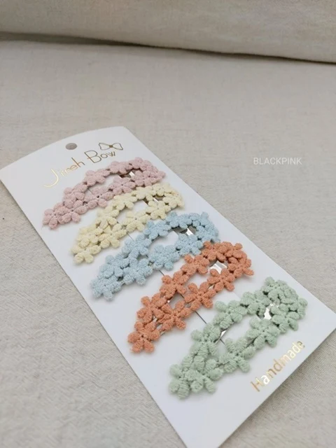 Flower Hairclip Set (set of 5)