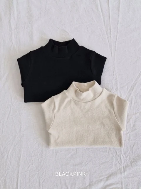 Winter Peach Half Turtleneck Tee