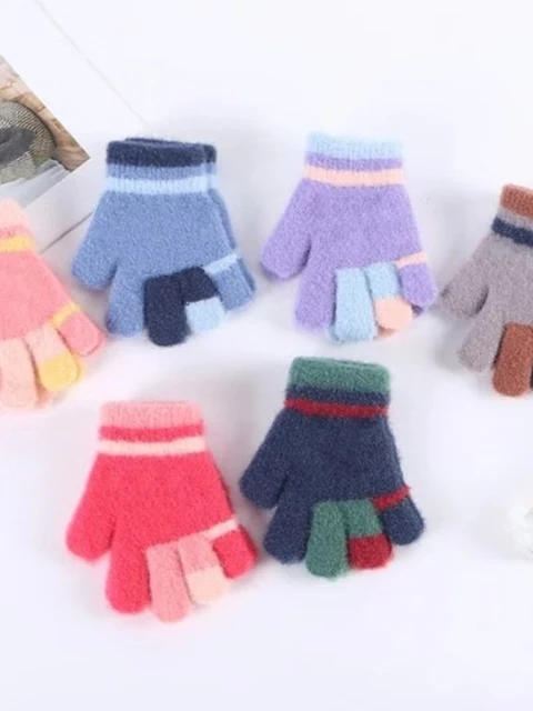 Three Color Finger Gloves