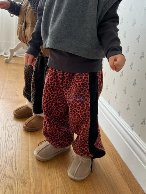 Leopard Fleece Pants