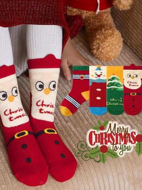 Merry Christmas Socks Set