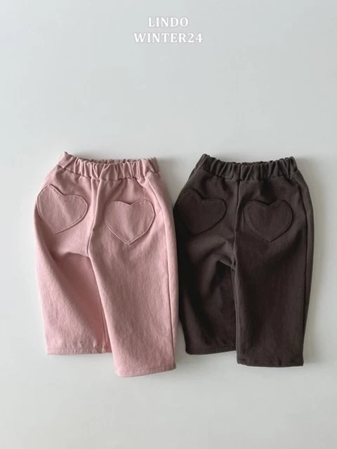 Cotton Heart Pocket Pants