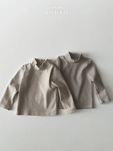 Stripe Turtleneck Tee