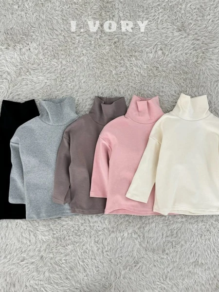 5-color Peach Turtleneck Tee