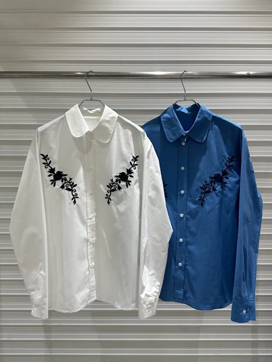 Flower Embroidery Shirt