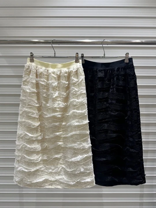 Wave Velvet Skirt