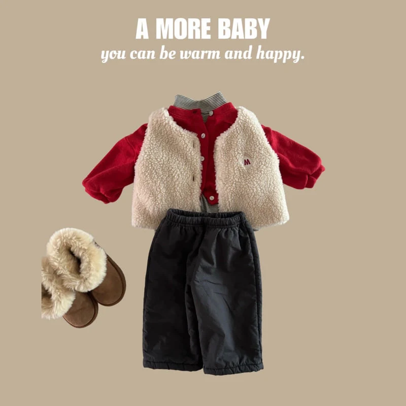 A More - Korean Baby Fashion - #babyclothing - Bebe Poodle Vest - 5