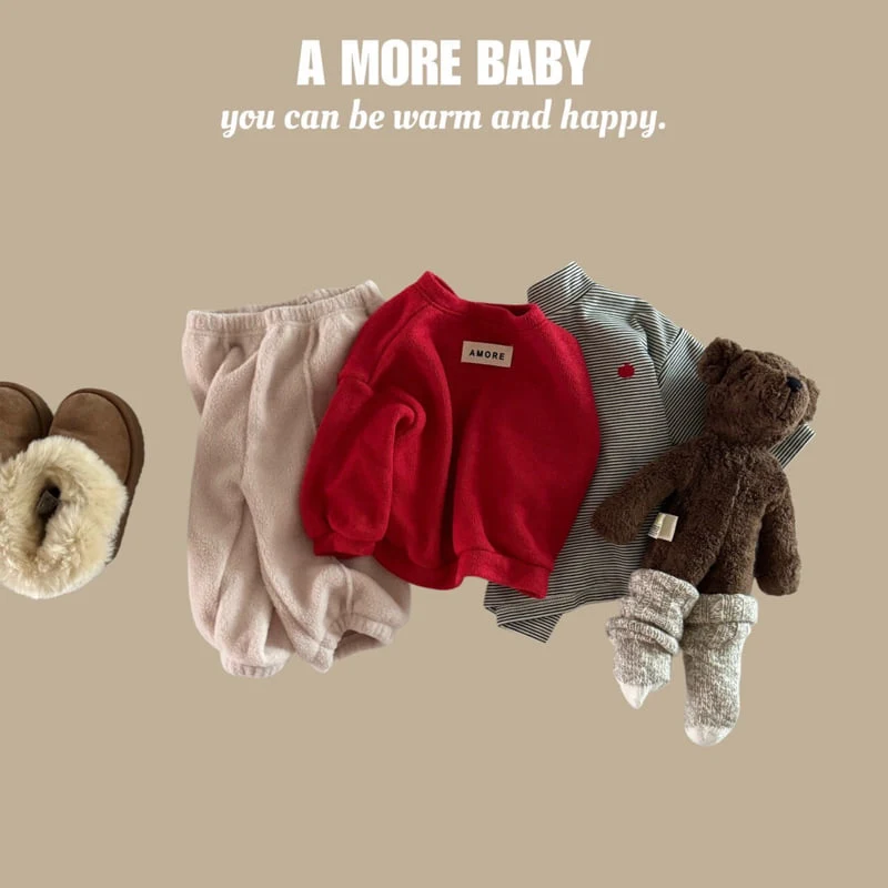 A More - Korean Baby Fashion - #babygirlfashion - Bebe Apple Turtleneck Tee - 9