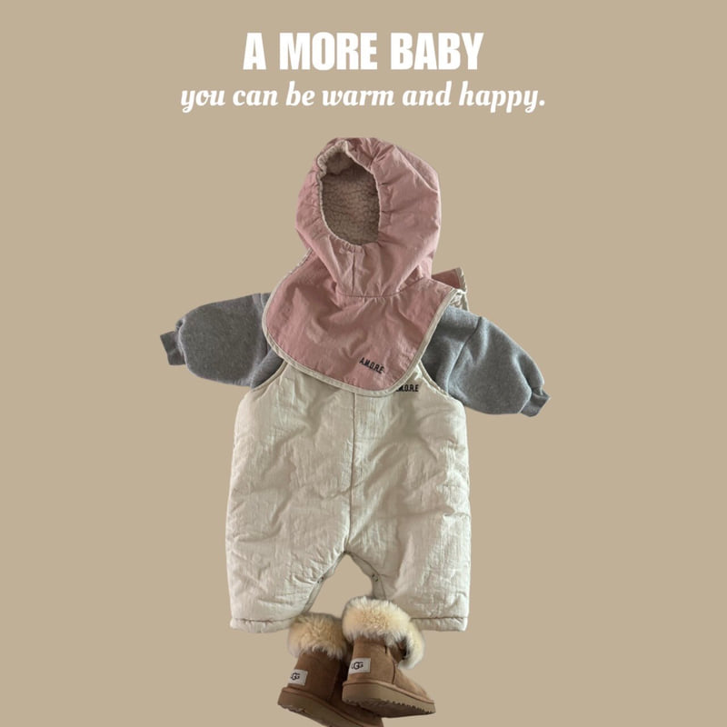 A More - Korean Baby Fashion - #onlinebabyboutique - Bebe Snow Overalls - 4