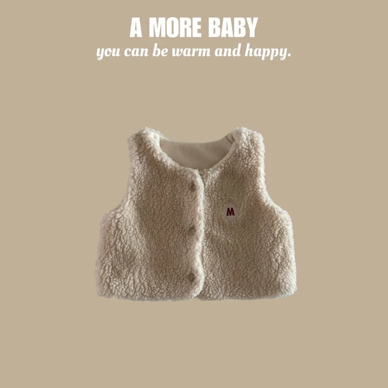 A More - Korean Baby Fashion - #onlinebabyshop - Bebe Poodle Vest