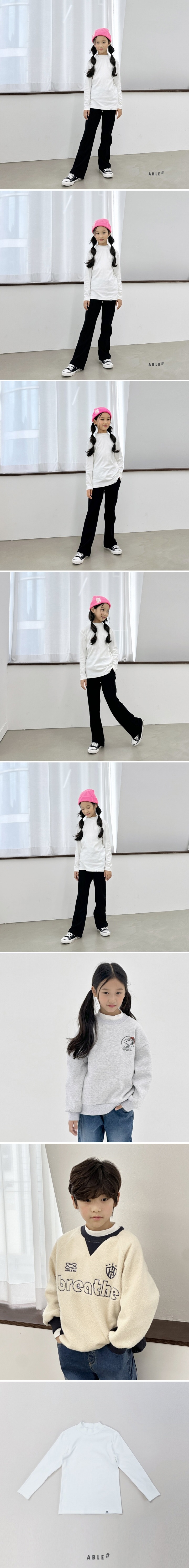 Able# - Korean Children Fashion - #Kfashion4kids - Good Day Mockneck Tee