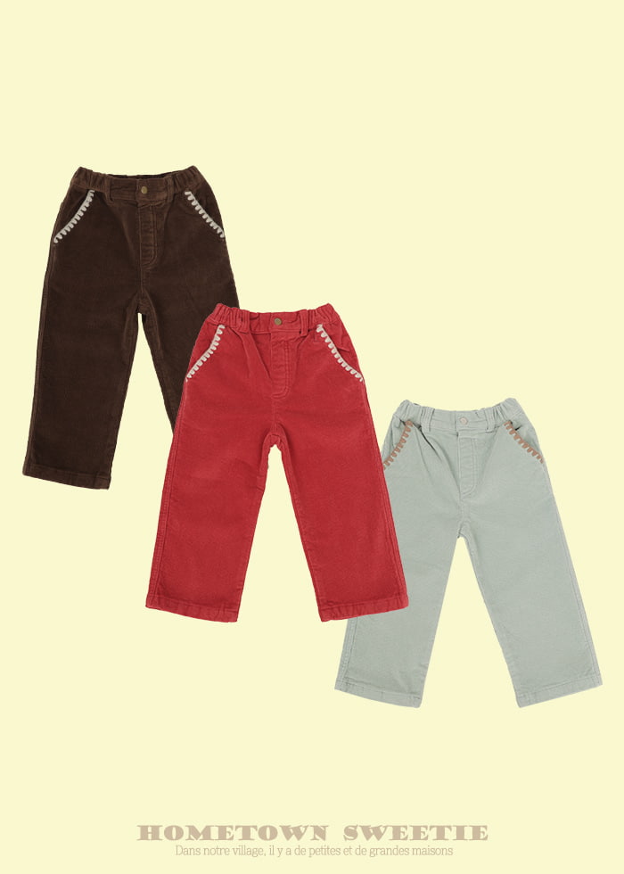 Amber - Korean Children Fashion - #fashionkids - Melo Brushed Corduroy Pants