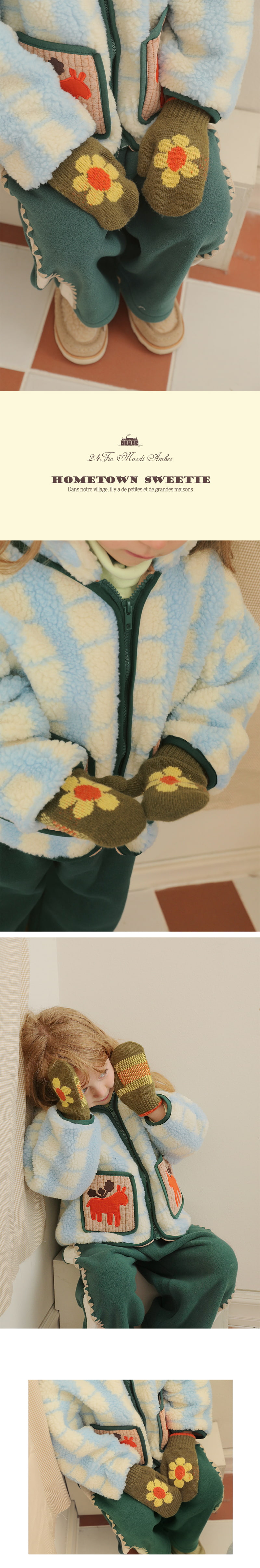 Amber - Korean Children Fashion - #kidzfashiontrend - Onflower Knit Gloves - 2