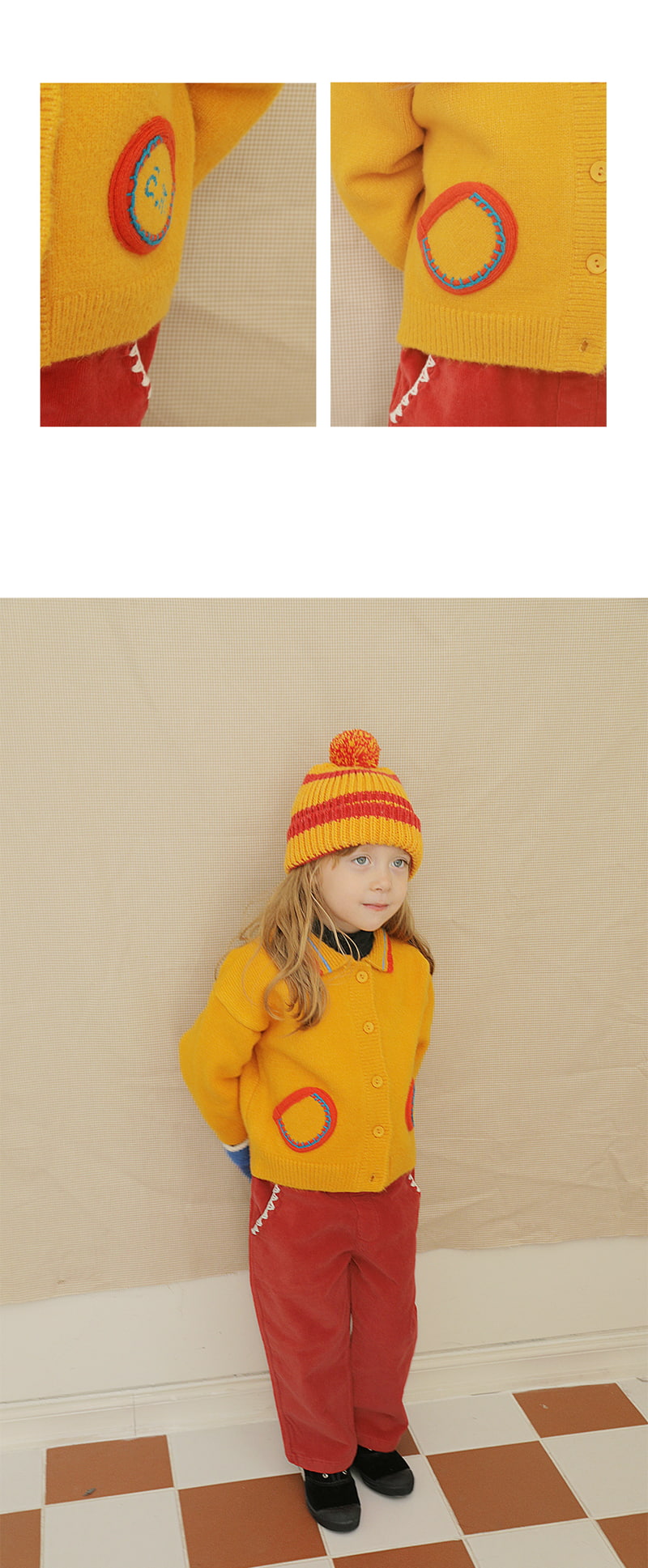 Amber - Korean Children Fashion - #littlefashionista - Cheech Knit Cardigan - 5