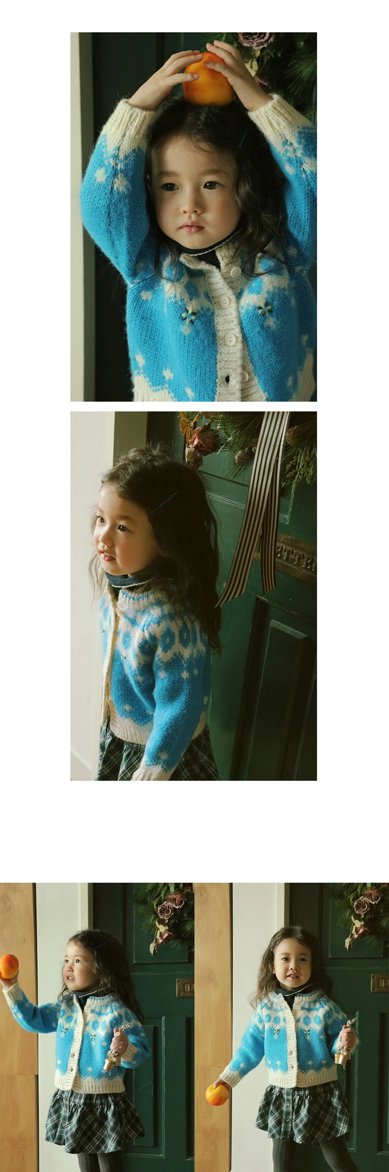 Amber - Korean Children Fashion - #minifashionista - Koi Jacquard Knit Cardigan - 4