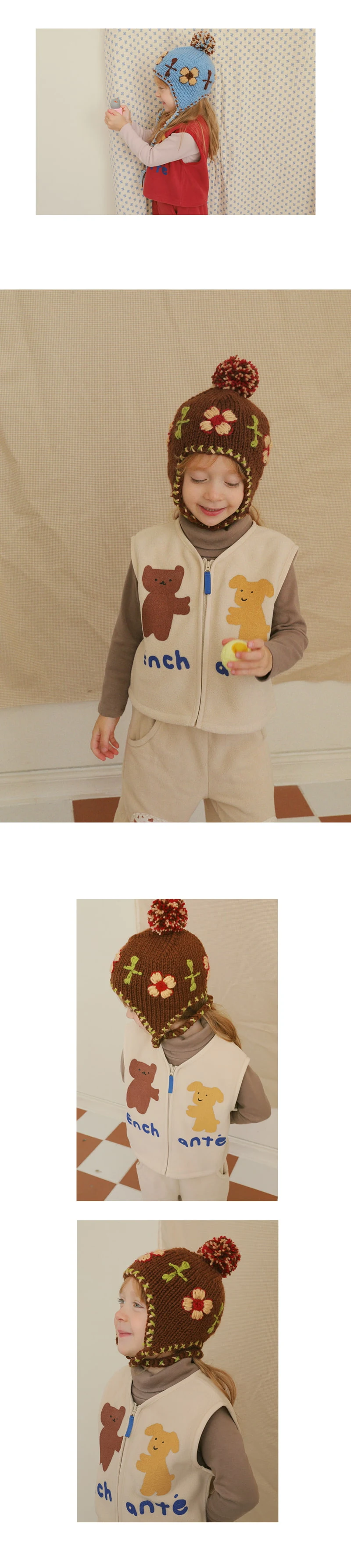 Amber - Korean Children Fashion - #todddlerfashion - Handmade Beanie - 3