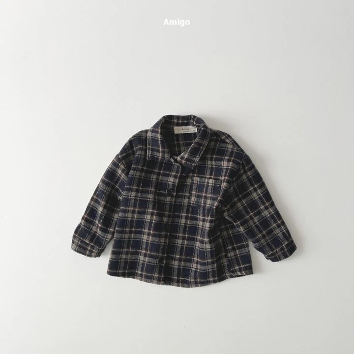 Amigo - Korean Children Fashion - #childofig - Twin Check Shirt - 7