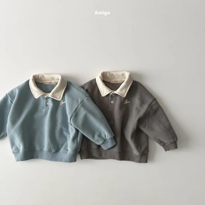 Amigo - Korean Children Fashion - #childofig - Raglan Collar Tee